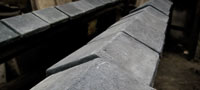 blue coping stone for pillar